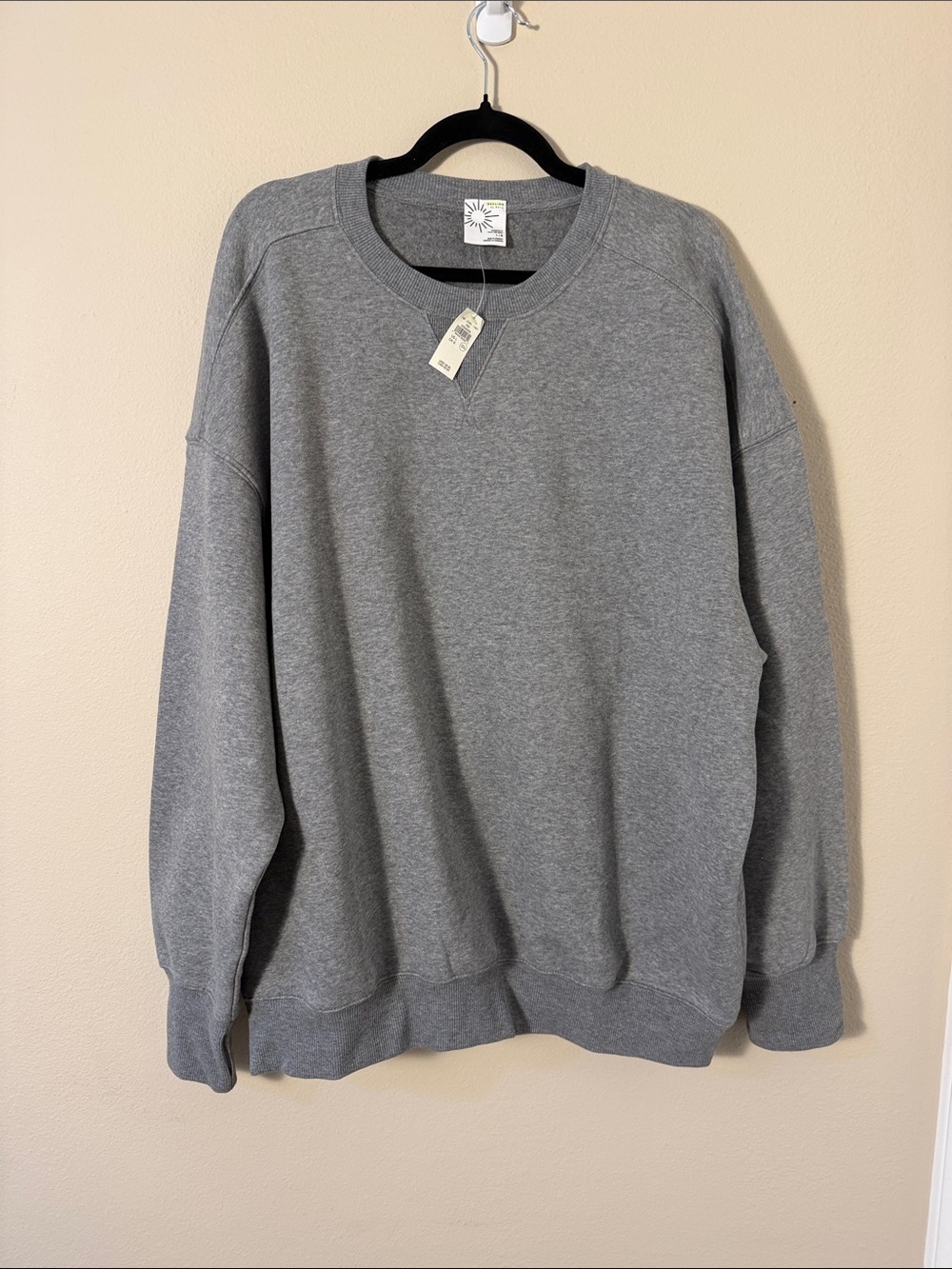 OFFLINE By Aerie Cloud Fleece Oversized Crewneck Sweatshirt in Gray Size L - Picture 3 of 14